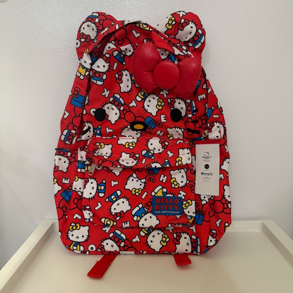 Loungefly x Sanrio 40th Anniversary Hello Kitty Red and Blue Backpack